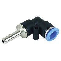 10mm Equal Stem Elbow Black & Blue Push-In Fitting
