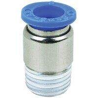 10mm x 1/4inch BSPT Round Body Male Stud Coupling Push-In Fitting (BSPT)