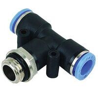12mm x 3/8inch BSPP Swivel Male Branch Tee Bl...