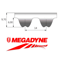 1960-RPP14-115 Megadyne Isoran Metric Timing Belt (1960-14M-115)