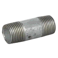 1/2inch BSPT x 80mm Galvanised Malleable Iron Barrel Nipple