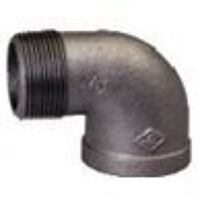 1/8inch BSPT Male Female Elbow 90 Degree Banded BS143 Black Malleable Iron, Fig 92