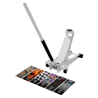 Sealey 2000CW Low Entry Custom Design Trolley Jack with Rocket Lift 2 Tonne - White