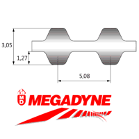 234XL-DD-025 Megadyne Isoran Double-Sided Timing Belt