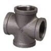2inch BSPT Equal Female Cross Black Malleable...
