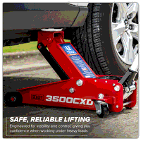 Sealey 3500CXD Trolley Jack with Super Rocket Lift 3.5 Tonne