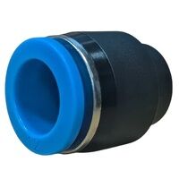 4mm Blanking Cap Black & Blue Push-In Fitting