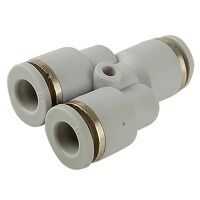 4mm Equal Y Piece Grey Push-In Fitting