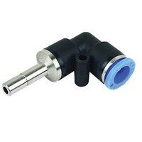 4mm x M6 Male Single Banjo Black & Blue Push-In Fitting (Metric)