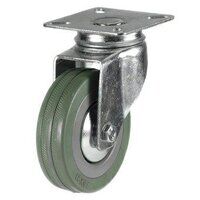 50DRL4GRG 50mm Grey Rubber Non-Marking Castor - Swivel