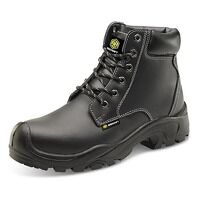 6 Eyelet PUr Boot S3 Black Size 13