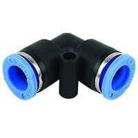 6mm Equal Elbow Black & Blue Push-In Fitting