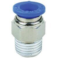 6mm x 1/4inch NPT Hex Body Male Stud Coupling Push-In Fitting (NPT)