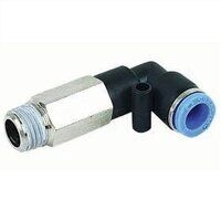 8mm x 1/8inch BSPT Long Male Swivel Elbow Bla...