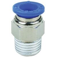 8mm x 1/8inch NPT Hex Body Male Stud Coupling Push-In Fitting (NPT)