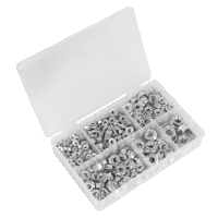 Sealey AB031FN Flange Nut Assortment 390pc M5...