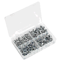 Sealey AB032LN Nylon Locknut Assortment 300pc...