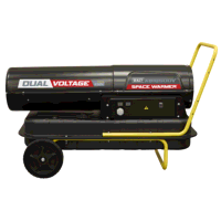 Sealey AB1850DV Dual Voltage Space Warmer Kerosene/Diesel Heater with Wheels 185,000Btu/hr(55kW)