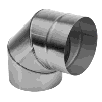 Sealey ABI1700AK3 Stainless Steel Exhaust/Flue 90 Bend for ABI1700 150mm