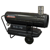 Sealey ABI1700 Space Warmer Indirect Kerosene/Diesel Heater with Wheels 170,000Btu/hr