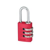 ABUS Mechanical 145/20 20mm Aluminium Combination Padlock Red 46569