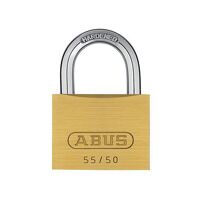 ABUS Mechanical 55/50mm Brass Padlock Carded
