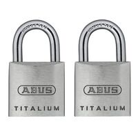 ABUS Mechanical 64TI/20mm TITALIUM Padlock Ca...