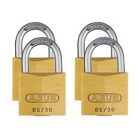 ABUS Mechanical 65/30mm Brass Padlock Quad Pa...