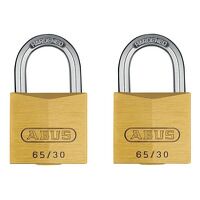 ABUS Mechanical 65/30mm Brass Padlock Twin Ca...