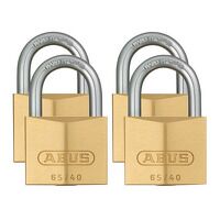 ABUS Mechanical 65/40mm Brass Padlock Quad Pa...