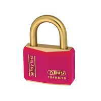 ABUS Mechanical T84MB/40mm Red Rustproof Padl...