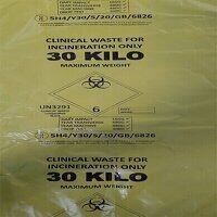 ADR CLINICAL WASTE BAGS 30KG YELLOW