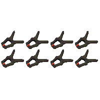 Sealey AK038 Spring Clamp Set 45mm 8pc