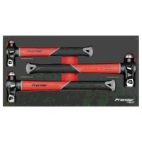 Sealey AK2033 Premier Ball Pein Hammer Set with Fibreglass Shafts 3pc