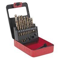 AK4701 Sealey 19pc Metric HSS Cobalt Split Point Fully Ground Drill Bit Set