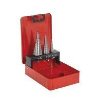 AK4733 Sealey 3pc Double Flute HSS M2 Step Drill Bit Set