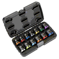 Sealey AK56160M Lock-On Impact Socket Set 13pc 1/2Sq Drive 6pt Metric
