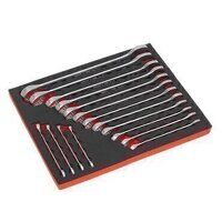 AK63255 Sealey 16pc Metric Combination Spanner Set
