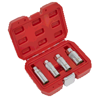 Sealey AK65561 Magnetic Spark Plug Socket Set 4pc 3/8Sq Drive