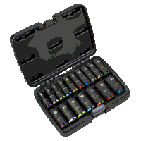 Sealey AK68219 Deep Impact Socket Set 3/8Sq D...