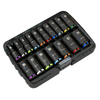 Sealey AK68219 Deep Impact Socket Set 3/8Sq Drive 17pc