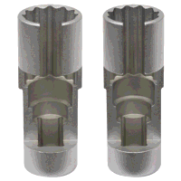 Sealey AK6902 Slim Profile Diesel Piezo Injector Pipe Sockets 3/8Sq Drive 17  18mm 2pc