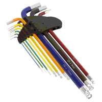 Sealey AK7191B Premier Extra-Long Ball-End Hex Key Set 9pc