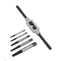 AK721 Sealey 6pc Helix Type Screw Extractor Set with Wrench