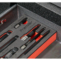 Sealey AK7693 Premier Black Wobble/Rigid Extension Bar Set 1/4, 3/8  1/2Sq Drive 9pc - Premier Black