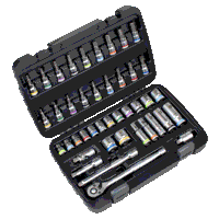 Sealey AK7915 Socket  Socket Bit Set 3/8Sq Drive 42pc