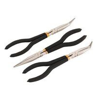 AK930 Sealey 3pc 280mm Ni-Fe Finish Needle Nose Pliers Set