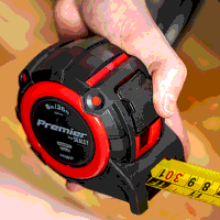 Sealey AK9851 Premier Metric/Imperial Tape Measure Extra-Wide Blade 8m(26ft) x 32mm