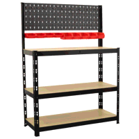 Sealey AP12601 Steel Workbench with Pegboard ...
