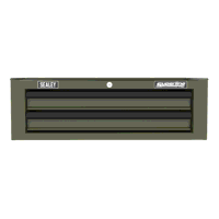 Sealey AP26029TK Superline PRO Mid-Box Tool Chest 2 Drawer - Khaki